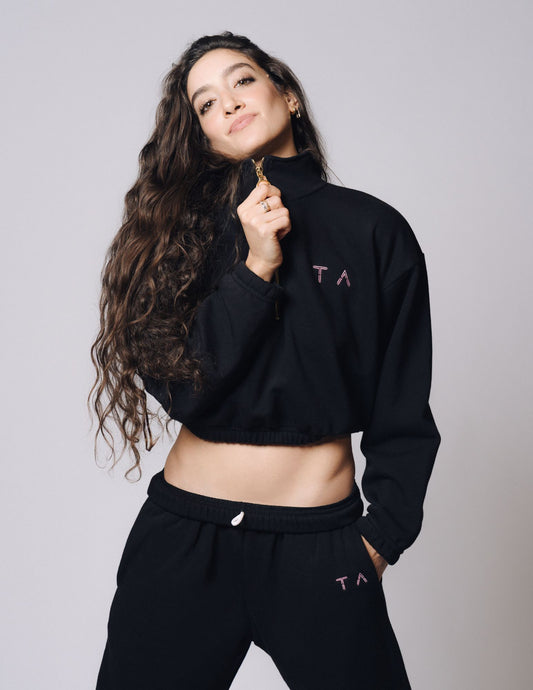TA Cozy Flex Fleece Crop Zip-