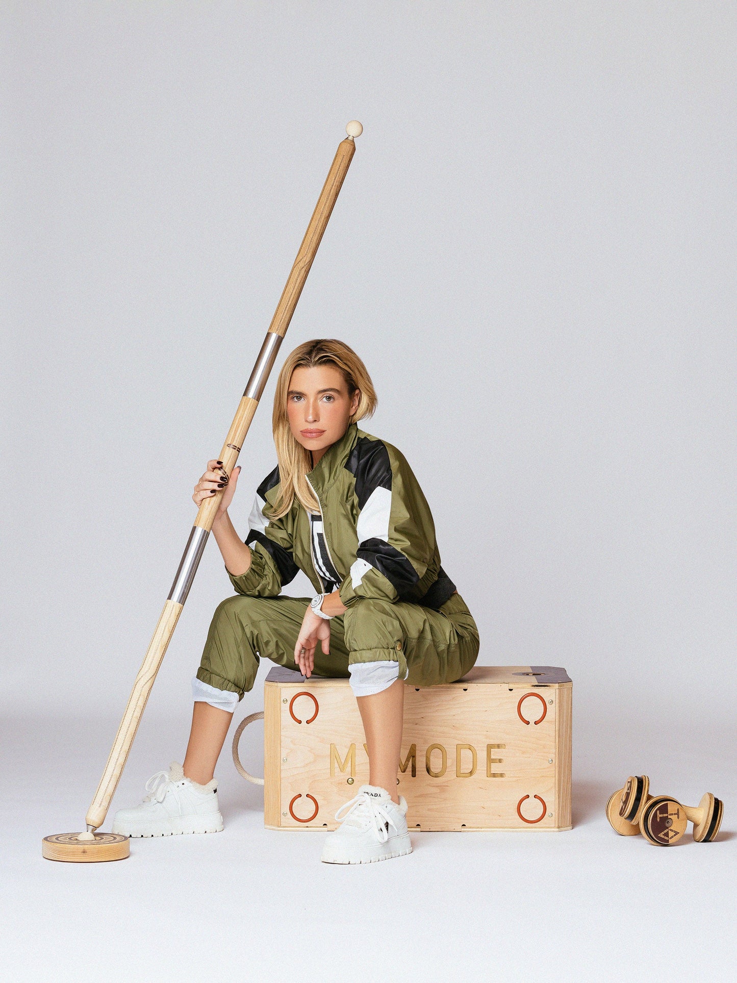 Micro crop color blocked TA track jacket